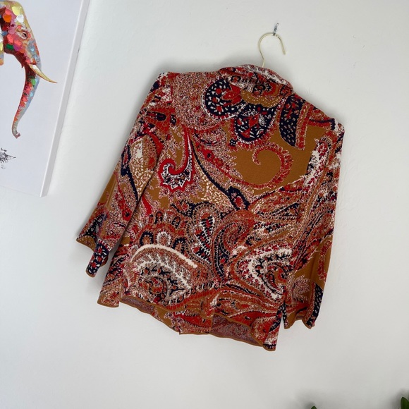 Moth By Anthropologie Paisley Print Blazer Size XS - Picture 6 of 9